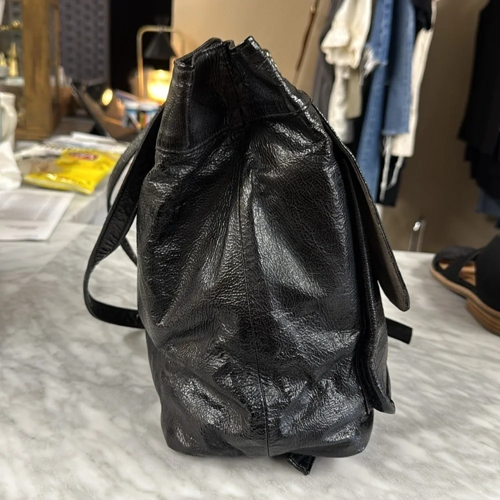 Sold calleen Cordero Dante  Crinkle Patent Leather Embellished Convertible Bag